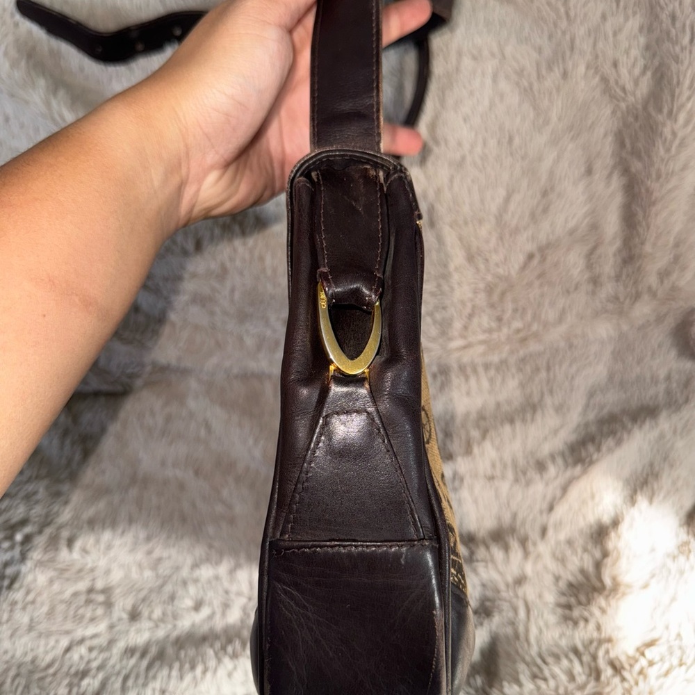 Celine Vintage Macadam Monogram Crossbody Bag with Horse Carriage Hardware - Picture 5 of 10